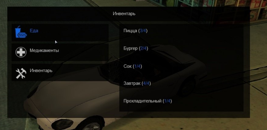 Инвентарь с магазином