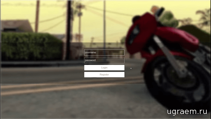 html login panel