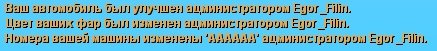 Сообщения для административной панели.