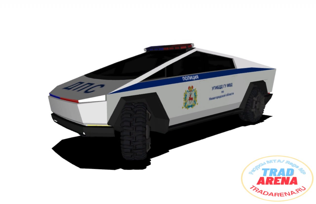 Tesla Cybertruck (ДПС-раскраска)