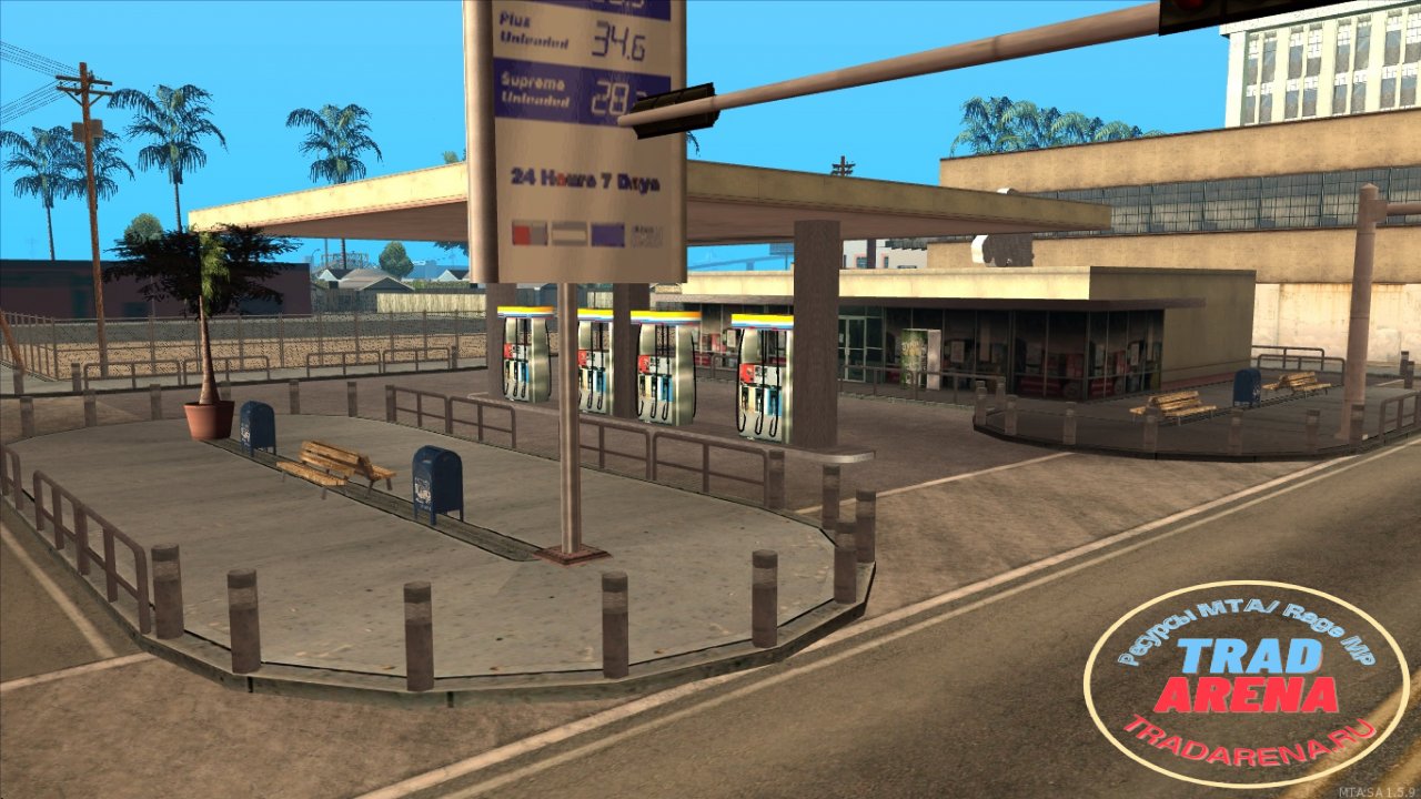 Заправка в Los Santos.