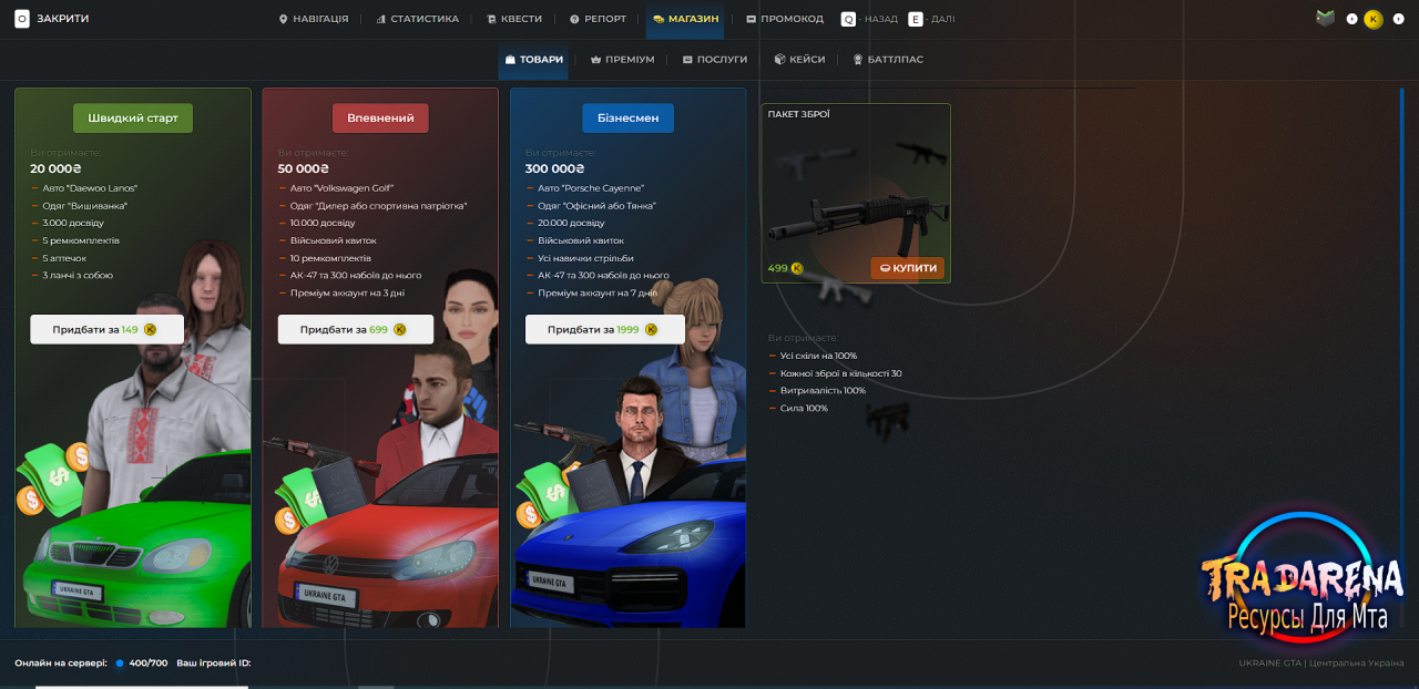 Шаблон F1 UKRAINE GTA