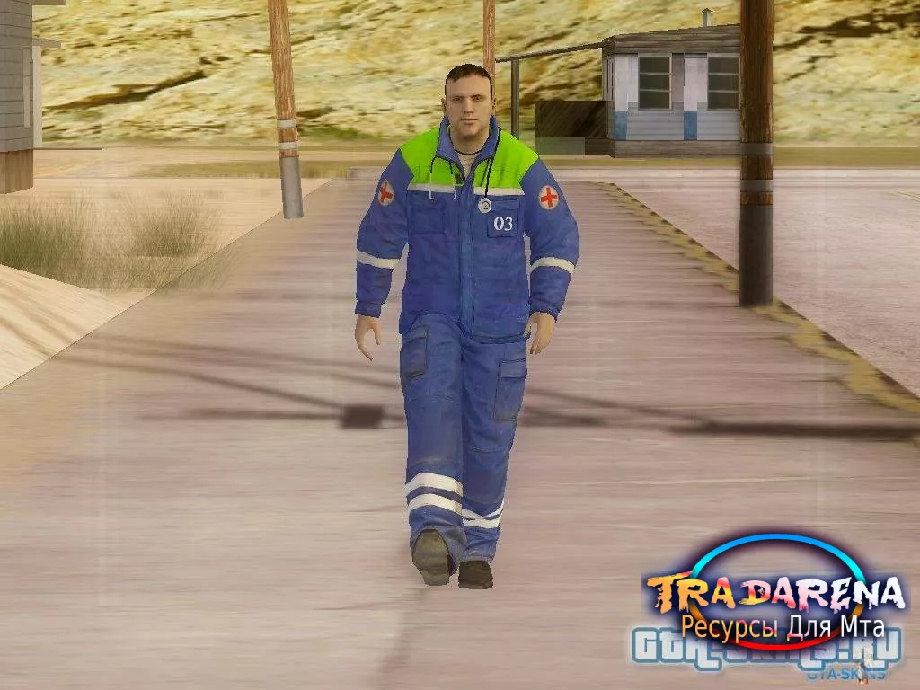 Скин Врач Скорой помощи 2 для GTA San Andreas