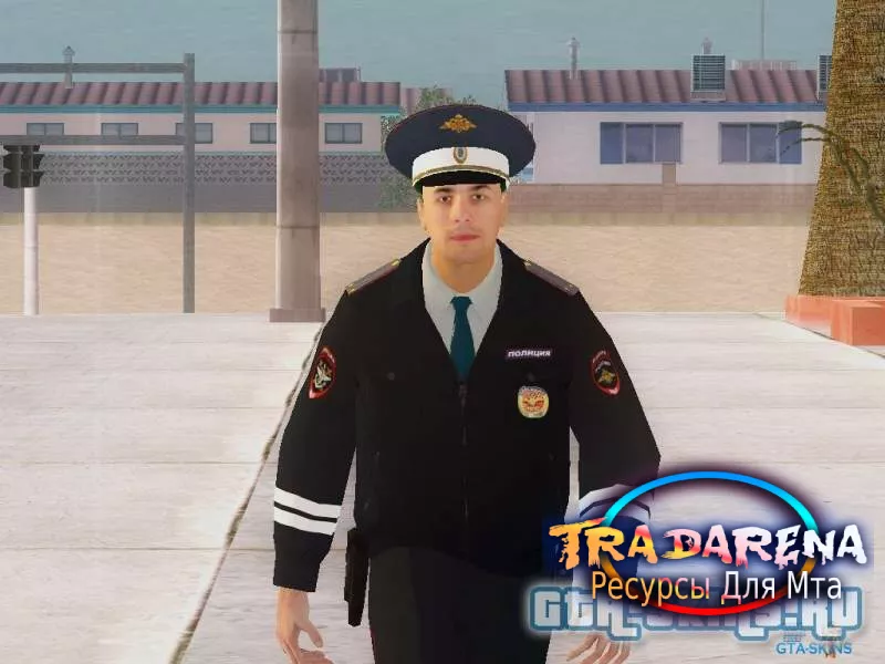Скин Полковник ДПС в зимней форме для GTA San Andreas