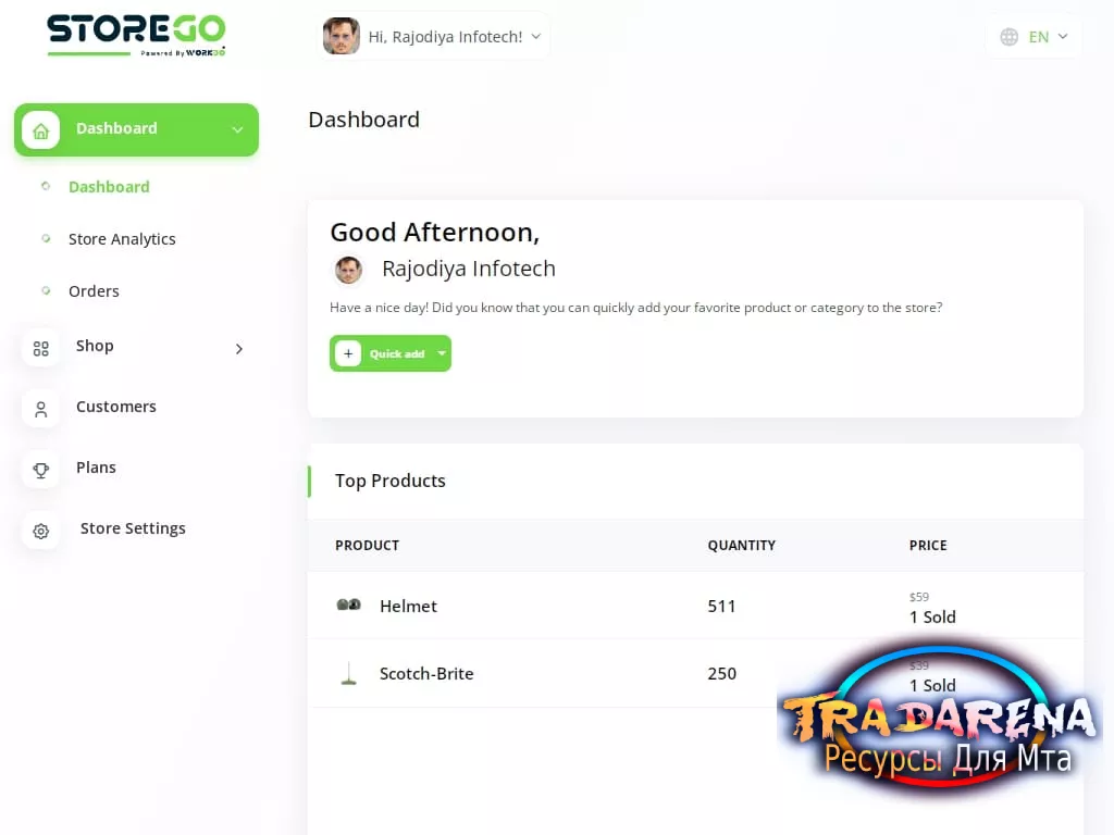 StoreGo SaaS (Обнулённый скрипт)