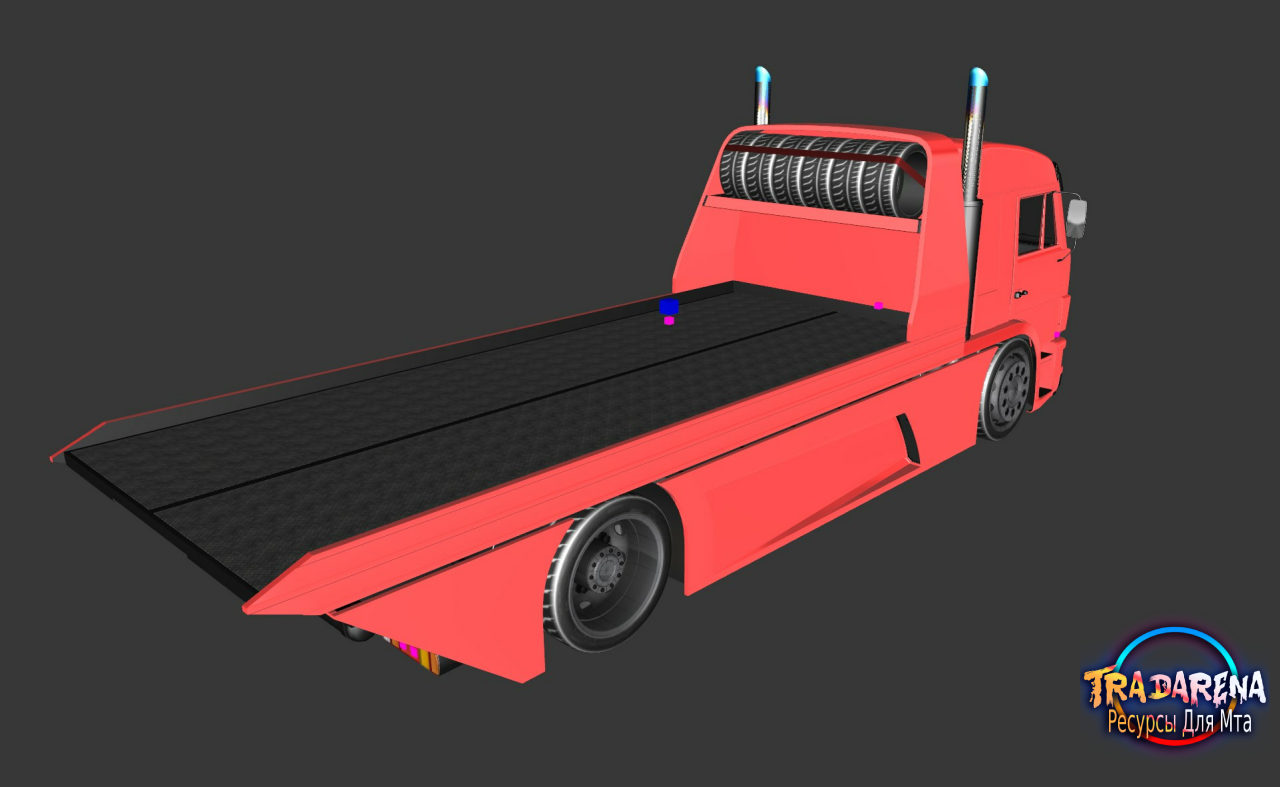 Racing tow truck