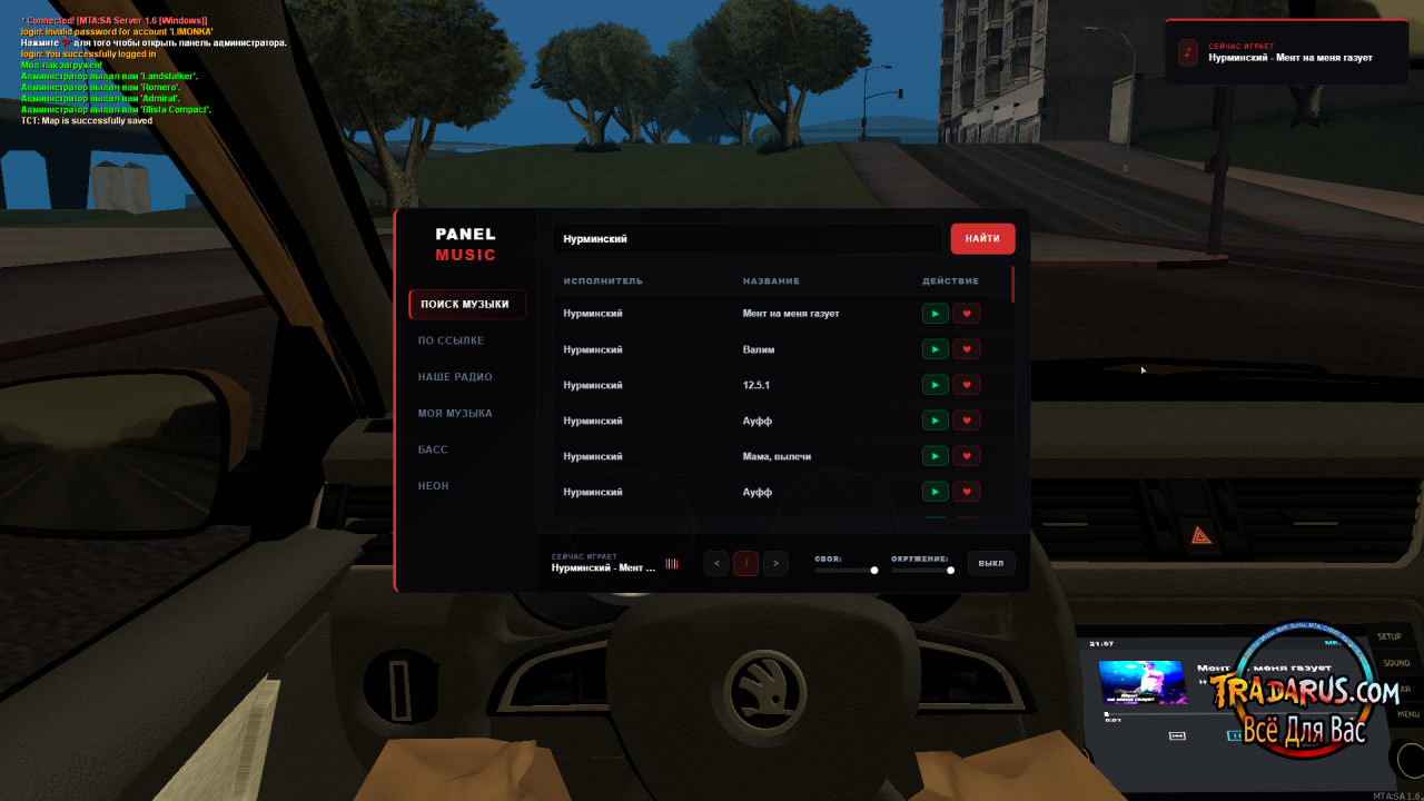 Музыкальная Панель + GPS + плеер